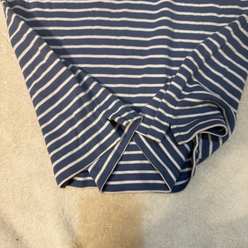 Ralph Lauren Striped Coastal Cotton Polo T-Shirt Dress with Red Logo Size Medium - Picture 6 of 11